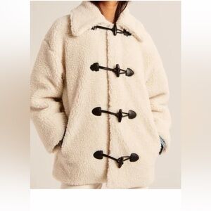 NWT Abercrombie & Fitch sherpa coat size XL